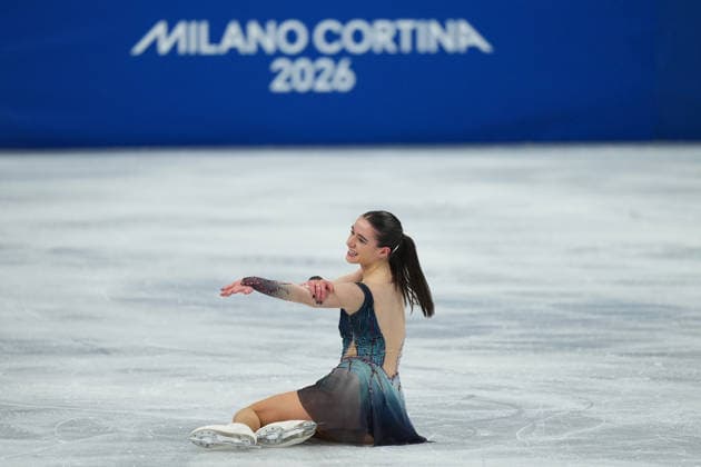 Lara Naki Gutmann during the Women™s Figure skating, Eiskunstlauf at the 2026 Winter Olympics, Milan, Italy, Thursday , Feb. 19, 2026. (Gian Mattia D Alberto LaPresse)  Copyright: xGianxMattiaxD Alberto LaPressex