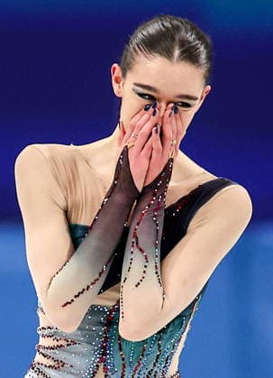 ITALY, MILAN - FEBRUARY 19, 2026: Lara Naki Gutmann of Italy reacts after performing her routine in the women s singles free skating programme at the 2026 Winter Olympic Games, Olympische Spiele, Olympia, OS at Milano Ice Skating Arena. Peter Kovalev TASS  88963621