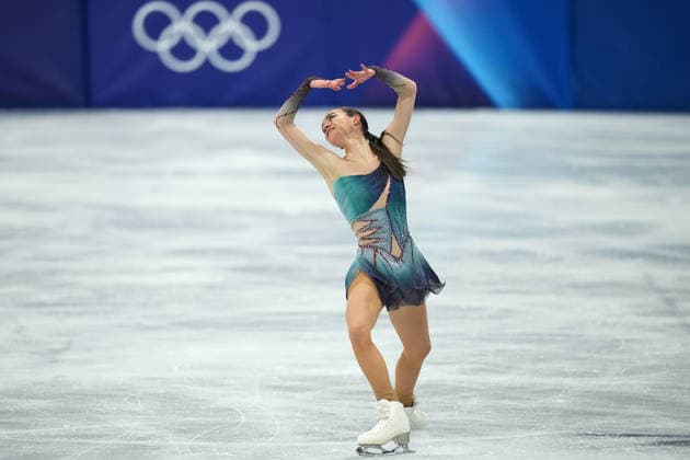 Lara Naki Gutmann during the Women™s Figure skating, Eiskunstlauf at the 2026 Winter Olympics, Milan, Italy, Thursday , Feb. 19, 2026. (Gian Mattia D Alberto LaPresse)  Copyright: xGianxMattiaxD Alberto LaPressex