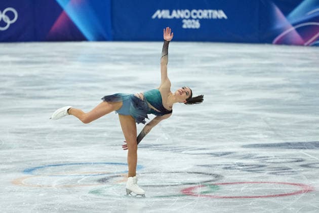 Lara Naki Gutmann during the Women™s Figure skating, Eiskunstlauf at the 2026 Winter Olympics, Milan, Italy, Thursday , Feb. 19, 2026. (Gian Mattia D Alberto LaPresse)  Copyright: xGianxMattiaxD Alberto LaPressex