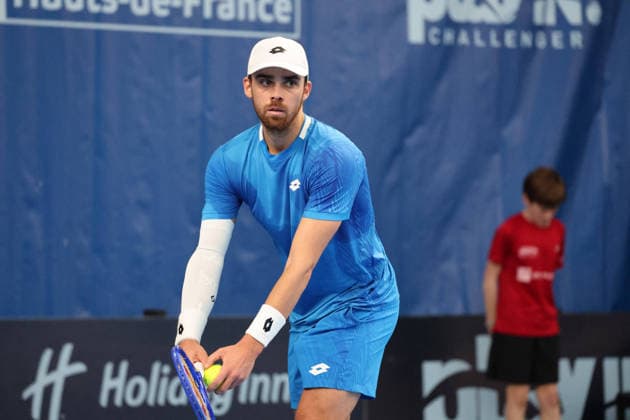 TENNIS : Play In Challenger Lille 2026 - ATP, Tennis Herren 125 Challenger Tour - 19 02 2026 Benjamin BONZI (France) au Play In Challenger Lille 2026, ATP 125 Challenger Tour, le 19 fÃ vrier 2026 - photo Laurent Sanson PsnewZ  Copyright: xLaurentxSANSONx xPsnewZx