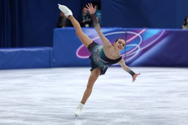 Lara Naki Gutmann (ITA) during the Olympic Winter games, Winterspiele,Spiele, Summer games Milano-Cortina 2026, Figure skating, Eiskunstlauf Women Single Skating on February 19, 2026 at Milano Ice Skating Arena in Milan  Copyright: xFabrizioxCarabelli IPAxSportx xipa-agency.netx xx IPA_71743195 IPA_Agency_IPA71743195