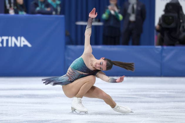 Lara Naki Gutmann (ITA) during the Olympic Winter games, Winterspiele,Spiele, Summer games Milano-Cortina 2026, Figure skating, Eiskunstlauf Women Single Skating on February 19, 2026 at Milano Ice Skating Arena in Milan  Copyright: xFabrizioxCarabelli IPAxSportx xipa-agency.netx xx IPA_71743199 IPA_Agency_IPA71743199