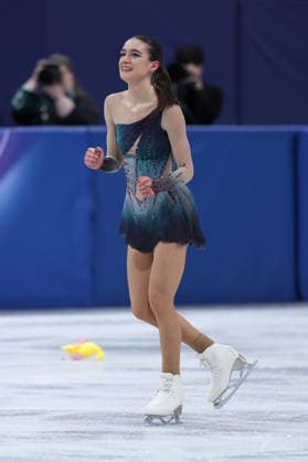 Lara Naki Gutmann (ITA) during the Olympic Winter games, Winterspiele,Spiele, Summer games Milano-Cortina 2026, Figure skating, Eiskunstlauf Women Single Skating on February 19, 2026 at Milano Ice Skating Arena in Milan  Copyright: xFabrizioxCarabelli IPAxSportx xipa-agency.netx xx IPA_71743208 IPA_Agency_IPA71743208