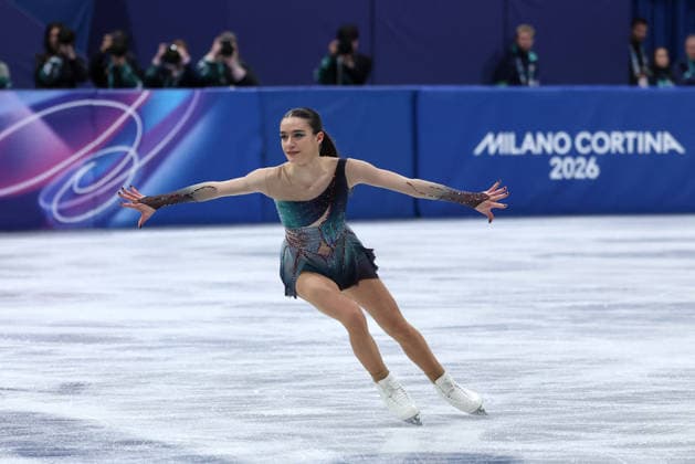GIOCHI OLIMPICI - Olimpiadi Invernali Milano-Cortina 2026 - Figure skating, Eiskunstlauf Lara Naki Gutmann (ITA) during the Olympic Winter games, Winterspiele,Spiele, Summer games Milano-Cortina 2026, Figure Skating Women Single Skating on February 19, 2026 at Milano Ice Skating Arena in Milan Cortina D Ampezzo Italy  Copyright: xIPAxSport ABACAx