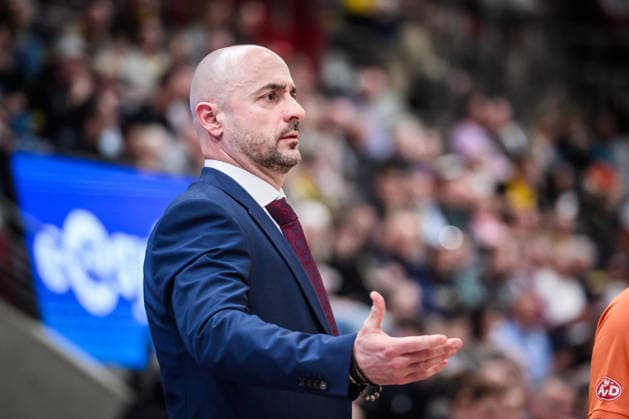 Milenko Bogicevic (Syntainics MBC, Head-Coach) GER, MHP Riesen Ludwigsburg vs. Syntainics MBC, Basketball Bundesliga, easycredit BBL, 21. Spieltag, Spielzeit 2025 2026, 19.02.2026 GER, MHP Riesen Ludwigsburg vs. Syntainics MBC, Basketball Bundesliga, easycredit BBL, 21. Spieltag, Spielzeit 2025 2026, 19.02.2026 Ludwigsburg Copyright: xSandyxDinkelackerx EP_SDR