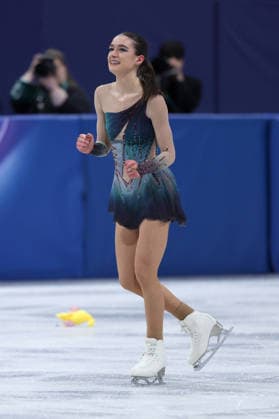 GIOCHI OLIMPICI - Olimpiadi Invernali Milano-Cortina 2026 - Figure skating, Eiskunstlauf Lara Naki Gutmann (ITA) during the Olympic Winter games, Winterspiele,Spiele, Summer games Milano-Cortina 2026, Figure Skating Women Single Skating on February 19, 2026 at Milano Ice Skating Arena in Milan Cortina D Ampezzo Italy  Copyright: xIPAxSport ABACAx