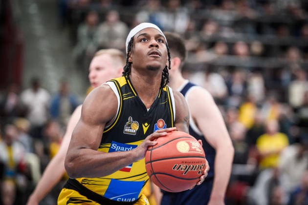 Stefan Smith (MHP RIESEN Ludwigsburg, 03) GER, MHP Riesen Ludwigsburg vs. Syntainics MBC, Basketball Bundesliga, easycredit BBL, 21. Spieltag, Spielzeit 2025 2026, 19.02.2026 GER, MHP Riesen Ludwigsburg vs. Syntainics MBC, Basketball Bundesliga, easycredit BBL, 21. Spieltag, Spielzeit 2025 2026, 19.02.2026 Ludwigsburg Copyright: xSandyxDinkelackerx EP_SDR