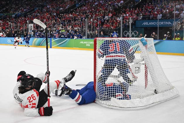 GIOCHI OLIMPICI - Olimpiadi Invernali Milano-Cortina 2026 - Women s Ice hockey, Eishockey - Gold Medal - USA vs Canada CLARK Emily (CAN) during Women s Ice Hockey - Gold Medal - USA vs Canada, Olympic Winter games, Winterspiele,Spiele, Summer games Milano-Cortina 2026 in Milano, Italy, February 19 2026 Cortina D Ampezzo Italy  Copyright: xIPAxSport ABACAx