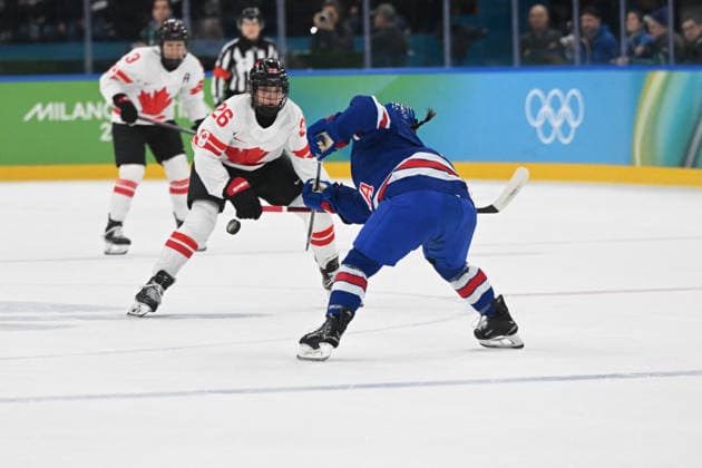 GIOCHI OLIMPICI - Olimpiadi Invernali Milano-Cortina 2026 - Women s Ice hockey, Eishockey - Gold Medal - USA vs Canada CLARK Emily (CAN) during Women s Ice Hockey - Gold Medal - USA vs Canada, Olympic Winter games, Winterspiele,Spiele, Summer games Milano-Cortina 2026 in Milano, Italy, February 19 2026 Cortina D Ampezzo Italy  Copyright: xIPAxSport ABACAx