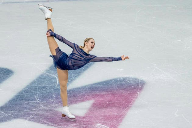 Figure skating, Eiskunstlauf - Milano Cortina 2026 Winter Olympics: Day 13 USA s Amber Glenn competes in the figure skating women s single free skating final during the Milano Cortina 2026 Winter Olympic Games, Olympische Spiele, Olympia, OS at Milano Ice Skating Arena in Milan on February 19, 2026. Milano Italy  Copyright: xAndrzejxIwanczukx originalFilename:iwanczuk-figuresk260219_npSfv.jpg