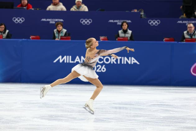 February 19, 2026, Milan, Lombardy, Italy: skates her Women s Single Skating free program in the Figure skating, Eiskunstlauf at the Milano Cortina 2026 Winter Olympic Games, Olympische Spiele, Olympia, OS Olympics 2026: Milano Cortina: Figure Skating Women Single Skating  - ZUMAc179 20260219_oly_c179_129 Copyright: xMickaelxChavetx