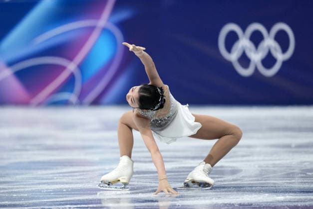 (260219) -- MILAN, Feb. 19, 2026 -- Zhang Ruiyang of China competes during the free skating match of Figure skating, Eiskunstlauf women single skating at the Milan-Cortina 2026 Olympic Winter games, Winterspiele,Spiele, Summer games in Milan, Italy, Feb. 19, 2026. ) (MICO2026)ITALY-MILAN-OLYMPIC WINTER GAMES-FIGURE SKATING-WOMEN SINGLE SKATING-FREE SKATING XuexYuge 