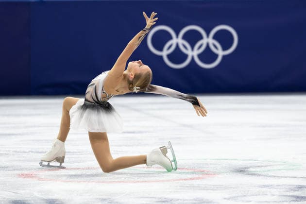 February 19, 2026, Milano, Lombardy, Italy: Iida Karhunen (10) of Finland perform during the Figure skating, Eiskunstlauf Women Single during the 2026 Winter Olympics at the Milano Ice Skating Arena on Thursday in Milano. Olympics 2026: Milano Cortina: Figure Skating Women s  - ZUMAj89_ 20260219_oly_j89_021 Copyright: xPaulxKitagakixJr.x
