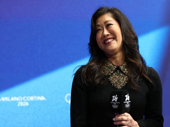 February 19, 2026, Milan, Lombardy, Italy: KRISTI YAMAGUCHI attends the Women s Single Skating free program in the Figure skating, Eiskunstlauf at the Milano Cortina 2026 Winter Olympic Games, Olympische Spiele, Olympia, OS Milan Italy - ZUMAc179 20260219_oly_c179_140 Copyright: xMickaelxChavetx