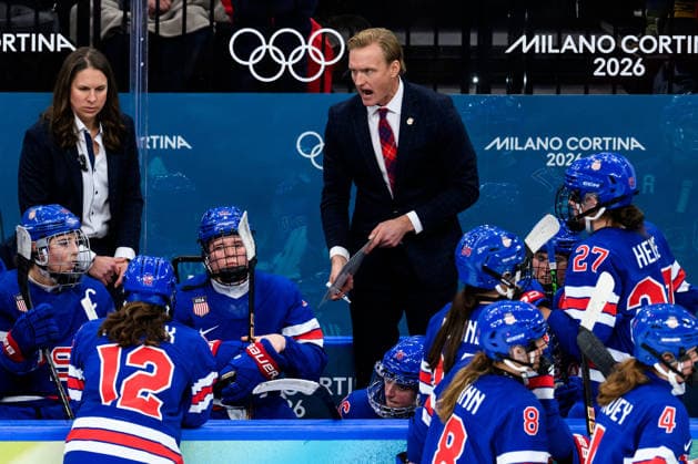 260219 Head coach John Wroblewski of USA in the women s Ice hockey, Eishockey final game between USA and Canada during day 13 of the 2026 Winter Olympics on February 19, 2026 in Milan. Photo: Carl Sandin BILDBYRAN kod CS EW0643 ishockey ice hockey Olympic Games, Olympische Spiele, Olympia, OS olympics winter olympics os ol olympiska spel vinter-os olympiske leker milano cortina 2026 milan cortina 2026 milano cortina 2026 olympic games milano cortina 2026 winter olympic games milano cortina-os milano cortina-ol vinter-ol 13 bbeng dam usa kanada canada final *** 260219 Head coach John Wroblewski of USA in the women s ice hockey final game between USA and Canada during day 13 of the 2026 Winter Olympics on February 19, 2026 in Milan Photo Carl Sandin BILDBYRAN kod CS EW0643 ishockey ice hockey olympic games olympics winter olympics os ol olympiska spel vinter os olympiske leker milano cortina 2026 milan cortina 2026 milano cortina 2026 olympic games milano cortina 2026 winter olympic games milano cortina os milano cortina ol vinter ol 13 bbeng dam usa kanada canada final  Copyright: CARLxSANDIN BB260219CS105