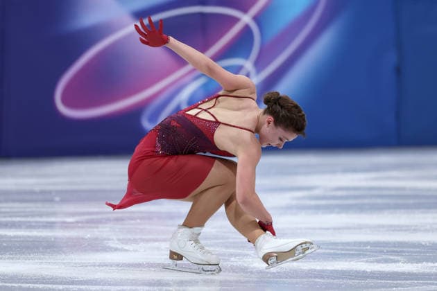 Sofia Samodelkina (KAZ) during the Olympic Winter games, Winterspiele,Spiele, Summer games Milano-Cortina 2026, Figure skating, Eiskunstlauf Women Single Skating on February 19, 2026 at Milano Ice Skating Arena in Milan  Copyright: xFabrizioxCarabelli IPAxSportx xipa-agency.netx xx IPA_71745182 IPA_Agency_IPA71745182
