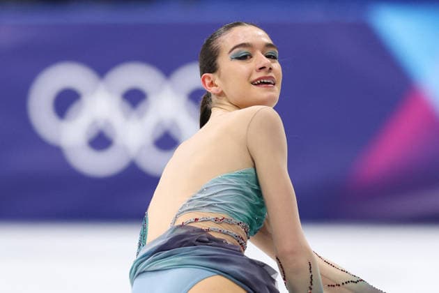 Winter Olympics - Women Single Skating Free Skating Lara Naki Gutmann of Team Italy competes in Women s Single Figure skating, Eiskunstlauf Free Skating on day thirteen of the Milano Cortina 2026 Winter Olympic Games, Olympische Spiele, Olympia, OS at Milano Ice Skating Arena on February 19, 2026 in Milan, Italy. Photo by Alexis Jumeau ABACAPRESS.COM Milan Italy  Copyright: xJumeauxAlexis ABACAx