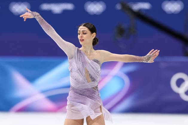 Winter Olympics - Women Single Skating Free Skating Julia Sauter of Team Romania competes in Women s Single Figure skating, Eiskunstlauf Free Skating on day thirteen of the Milano Cortina 2026 Winter Olympic Games, Olympische Spiele, Olympia, OS at Milano Ice Skating Arena on February 19, 2026 in Milan, Italy. Photo by Alexis Jumeau ABACAPRESS.COM Milan Italy  Copyright: xJumeauxAlexis ABACAx