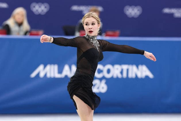 Winter Olympics - Women Single Skating Free Skating Ekaterina Kurakova of Team Poland competes in Women s Single Figure skating, Eiskunstlauf Free Skating on day thirteen of the Milano Cortina 2026 Winter Olympic Games, Olympische Spiele, Olympia, OS at Milano Ice Skating Arena on February 19, 2026 in Milan, Italy. Photo by Alexis Jumeau ABACAPRESS.COM Milan Italy  Copyright: xJumeauxAlexis ABACAx