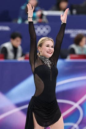 Winter Olympics - Women Single Skating Free Skating Ekaterina Kurakova of Team Poland competes in Women s Single Figure skating, Eiskunstlauf Free Skating on day thirteen of the Milano Cortina 2026 Winter Olympic Games, Olympische Spiele, Olympia, OS at Milano Ice Skating Arena on February 19, 2026 in Milan, Italy. Photo by Alexis Jumeau ABACAPRESS.COM Milan Italy  Copyright: xJumeauxAlexis ABACAx