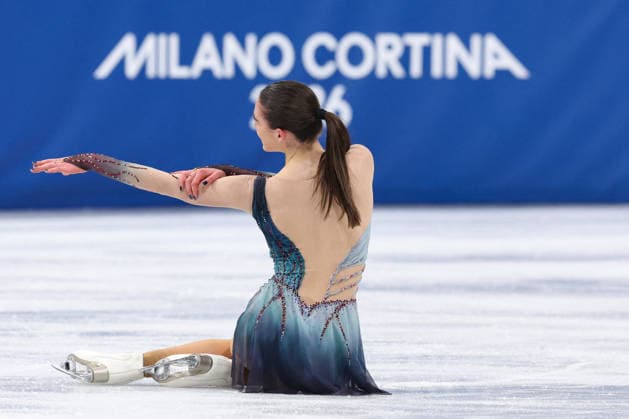 Winter Olympics - Women Single Skating Free Skating Lara Naki Gutmann of Team Italy competes in Women s Single Figure skating, Eiskunstlauf Free Skating on day thirteen of the Milano Cortina 2026 Winter Olympic Games, Olympische Spiele, Olympia, OS at Milano Ice Skating Arena on February 19, 2026 in Milan, Italy. Photo by Alexis Jumeau ABACAPRESS.COM Milan Italy  Copyright: xJumeauxAlexis ABACAx