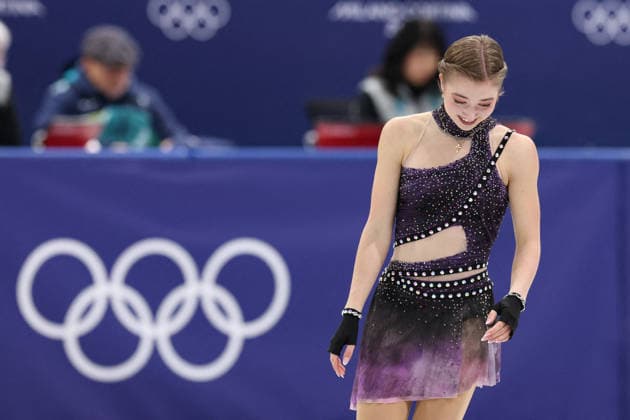 Winter Olympics - Women Single Skating Free Skating Olga Mikutina of Team Austria competes in Women s Single Figure skating, Eiskunstlauf Free Skating on day thirteen of the Milano Cortina 2026 Winter Olympic Games, Olympische Spiele, Olympia, OS at Milano Ice Skating Arena on February 19, 2026 in Milan, Italy. Photo by Alexis Jumeau ABACAPRESS.COM Milan Italy  Copyright: xJumeauxAlexis ABACAx