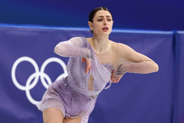 Winter Olympics - Women Single Skating Free Skating Julia Sauter of Team Romania competes in Women s Single Figure skating, Eiskunstlauf Free Skating on day thirteen of the Milano Cortina 2026 Winter Olympic Games, Olympische Spiele, Olympia, OS at Milano Ice Skating Arena on February 19, 2026 in Milan, Italy. Photo by Alexis Jumeau ABACAPRESS.COM Milan Italy  Copyright: xJumeauxAlexis ABACAx