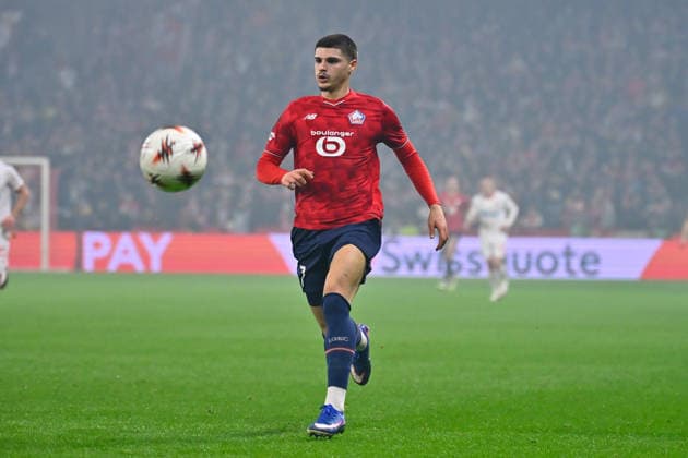 FOOTBALL : Lille vs Etoile Rouge Belgrade - Europa League - Lille - 19 02 2026 Matias Fernandez Pardo ( 7 - Lille ) during the UEFA Europa League match between Lille OSC and Red Star Belgrade at Stade Pierre Mauroy on February 19, 2026 in Lille, France. ( Photo by Federico Pestellini PsnewZ ) - LilleFrance  Copyright: xFedericoxPestellinix
