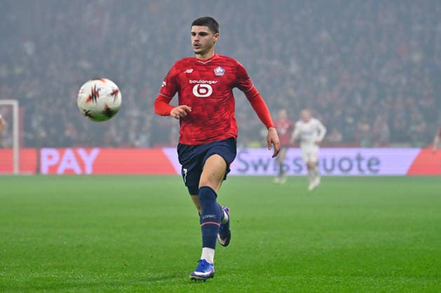 FOOTBALL : Lille vs Etoile Rouge Belgrade - Europa League - Lille - 19 02 2026 Matias Fernandez Pardo ( 7 - Lille ) during the UEFA Europa League match between Lille OSC and Red Star Belgrade at Stade Pierre Mauroy on February 19, 2026 in Lille, France. ( Photo by Federico Pestellini PsnewZ ) - LilleFrance  Copyright: xFedericoxPestellinix