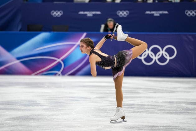 OLYMPICS - Winter Olympic Games, Olympische Spiele, Olympia, OS Milano Cortina 2026 MILAN,ITALY,19.FEB.26 - OLYMPICS, Figure skating, Eiskunstlauf - Winter Olympic Games Milano Cortina 2026, single skating, free, women. Image shows Olga Mikutina (AUT).  GEPAxpictures xRanjithxKumar