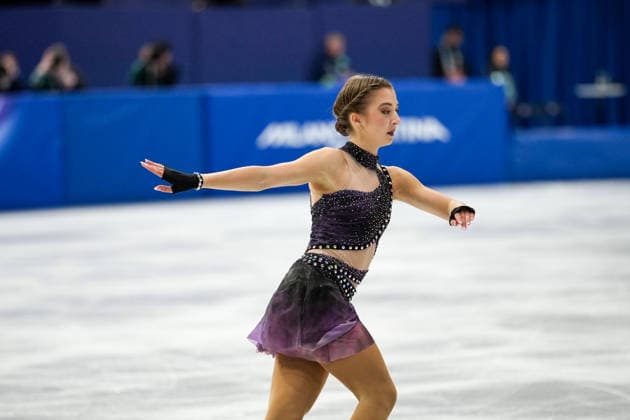 OLYMPICS - Winter Olympic Games, Olympische Spiele, Olympia, OS Milano Cortina 2026 MILAN,ITALY,19.FEB.26 - OLYMPICS, Figure skating, Eiskunstlauf - Winter Olympic Games Milano Cortina 2026, single skating, free, women. Image shows Olga Mikutina (AUT).  GEPAxpictures xRanjithxKumar