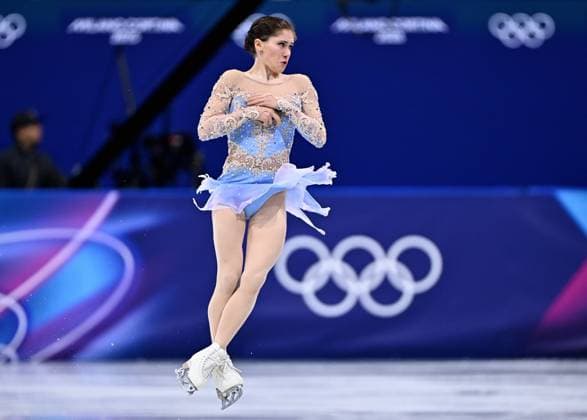 US Isabeau Levito pictured in action during the free program of the Women s Figure skating, Eiskunstlauf competition at the Milano Cortina 2026 Olympic Winter games, Winterspiele,Spiele, Summer games on Thursday 19 February 2026 in Milan, Italy. The XXV Winter Olympics take place from 6 to 22 February 2026 in Italy. JASPERxJACOBS  x164256919x