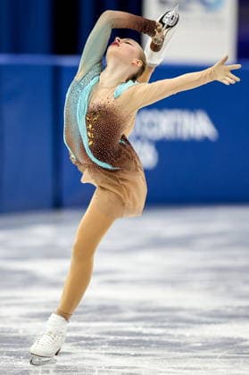 ITALY, MILAN - FEBRUARY 19, 2026: Niina Petrokina of Estonia performs her routine in the women s singles free skating programme at the 2026 Winter Olympic Games, Olympische Spiele, Olympia, OS at Milano Ice Skating Arena. Peter Kovalev TASS  88967538