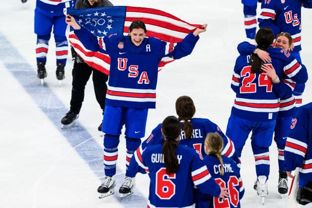 260219 Megan Keller of USA celebrates after the women s Ice hockey, Eishockey final game between USA and Canada during day 13 of the 2026 Winter Olympics on February 19, 2026 in Milan. Photo: Carl Sandin BILDBYRAN kod CS EW0643 ishockey ice hockey Olympic Games, Olympische Spiele, Olympia, OS olympics winter olympics os ol olympiska spel vinter-os olympiske leker milano cortina 2026 milan cortina 2026 milano cortina 2026 olympic games milano cortina 2026 winter olympic games milano cortina-os milano cortina-ol vinter-ol 13 bbeng dam usa kanada canada final jubel *** 260219 Megan Keller of USA celebrates after the women s ice hockey final game between USA and Canada during day 13 of the 2026 Winter Olympics on February 19, 2026 in Milan Photo Carl Sandin BILDBYRAN code CS EW0643 ice hockey ice hockey olympic games olympics winter olympics os ol olympic games winter os olympic games milano cortina 2026 milan cortina 2026 milano cortina 2026 olympic games milano cortina 2026 winter olympic games milano cortina os milano cortina ol winter ol 13 bbeng dam usa kanada canada final jubilation  Copyright: CARLxSANDIN BB260219CS118