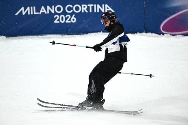 2026 WINTER Olympic Games, Olympische Spiele, Olympia, OS Mischa Thomas of New Zealand following her second run in the Women™s Freeski Halfpipe qualifier at Livigno Snow Park, on day 13 of the 2026 Milano Cortina Winter Olympic Games in Italy, Wednesday, February 18, 2026. ( NO ARCHIVING LIVIGNO SONDRIO ITALY  Copyright: xDANxHIMBRECHTSx 20260220130250230226