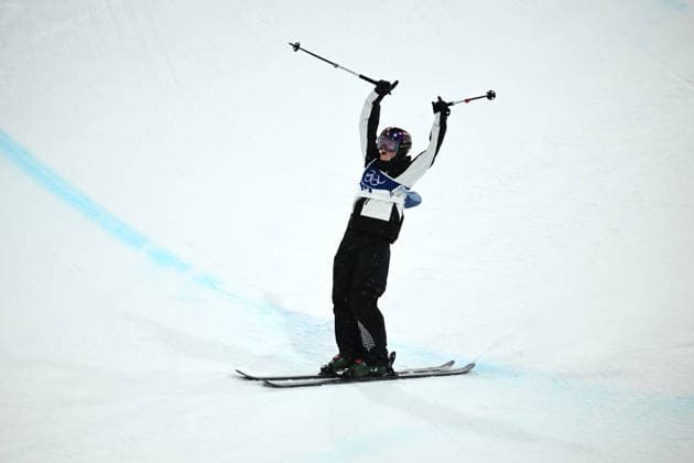 2026 WINTER Olympic Games, Olympische Spiele, Olympia, OS Mischa Thomas of New Zealand reacts following her second run in the Women™s Freeski Halfpipe qualifier at Livigno Snow Park, on day 13 of the 2026 Milano Cortina Winter Olympic Games in Italy, Wednesday, February 18, 2026. ( NO ARCHIVING LIVIGNO SONDRIO ITALY  Copyright: xDANxHIMBRECHTSx 20260220134072858780