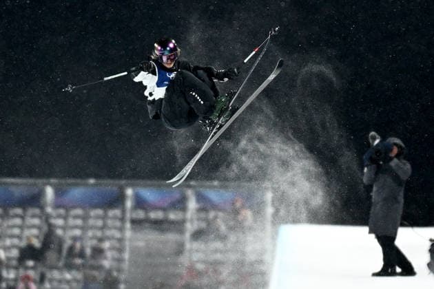 2026 WINTER Olympic Games, Olympische Spiele, Olympia, OS Mischa Thomas of New Zealand during her first run in the Women™s Freeski Halfpipe qualifier at Livigno Snow Park, on day 13 of the 2026 Milano Cortina Winter Olympic Games in Italy, Wednesday, February 18, 2026. ( NO ARCHIVING LIVIGNO SONDRIO ITALY  Copyright: xDANxHIMBRECHTSx 20260220147129835162