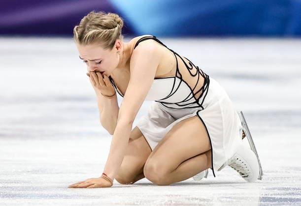 ITALY, MILAN - FEBRUARY 19, 2026: Anastasiia Gubanova of Georgia performs her routine in the women s singles free skating programme at the 2026 Winter Olympic Games, Olympische Spiele, Olympia, OS at Milano Ice Skating Arena. Peter Kovalev TASS  88968958