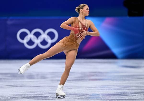 Belgian figure skater Loena Hendrickx pictured in action during the free program of the Women s Figure skating, Eiskunstlauf competition at the Milano Cortina 2026 Olympic Winter games, Winterspiele,Spiele, Summer games on Thursday 19 February 2026 in Milan, Italy. The XXV Winter Olympics take place from 6 to 22 February 2026 in Italy. JASPERxJACOBS  x164259494x
