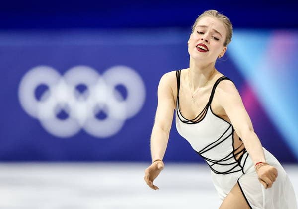 ITALY, MILAN - FEBRUARY 19, 2026: Anastasiia Gubanova of Georgia performs her routine in the women s singles free skating programme at the 2026 Winter Olympic Games, Olympische Spiele, Olympia, OS at Milano Ice Skating Arena. Peter Kovalev TASS  88969144