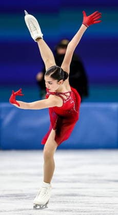 ITALY, MILAN - FEBRUARY 19, 2026: AIN athlete Adeliia Petrosian from Russia performs her routine in the women s singles free skating programme at the 2026 Winter Olympic Games, Olympische Spiele, Olympia, OS at Milano Ice Skating Arena. Peter Kovalev TASS  88969313