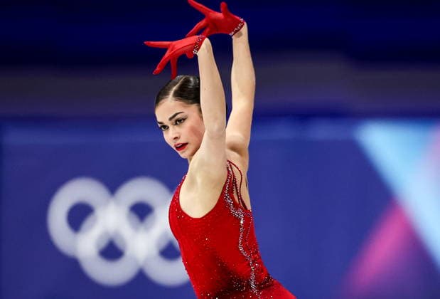 ITALY, MILAN - FEBRUARY 19, 2026: AIN athlete Adeliia Petrosian from Russia performs her routine in the women s singles free skating programme at the 2026 Winter Olympic Games, Olympische Spiele, Olympia, OS at Milano Ice Skating Arena. Peter Kovalev TASS  88969314