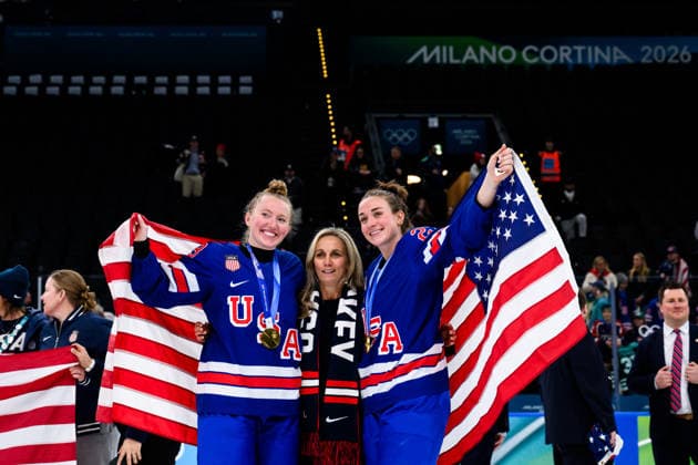 260219 Grace Zumwinkle, Ellen Hughes and Taylor Heise of USA celebrate after the women s Ice hockey, Eishockey final game between USA and Canada during day 13 of the 2026 Winter Olympics on February 19, 2026 in Milan. Photo: Emma Wallskog BILDBYRAN kod EW EW0643 ishockey ice hockey Olympic Games, Olympische Spiele, Olympia, OS olympics winter olympics os ol olympiska spel vinter-os olympiske leker milano cortina 2026 milan cortina 2026 milano cortina 2026 olympic games milano cortina 2026 winter olympic games milano cortina-os milano cortina-ol vinter-ol 13 bbeng dam usa kanada canada final jubel *** 260219 Grace Zumwinkle, Ellen Hughes and Taylor Heise of USA celebrate after the women s ice hockey final game between USA and Canada during day 13 of the 2026 Winter Olympics on February 19, 2026 in Milan Photo Emma Wallskog BILDBYRAN code EW EW0643 ice hockey ice hockey olympic games olympics winter olympics os ol olympic games winter os olympic games milano cortina 2026 milan cortina 2026 milano cortina 2026 olympic games milano cortina 2026 winter olympic games milano cortina os milano cortina ol winter ol 13 bbeng dam usa kanada canada final jubilation  Copyright: EMMAxWALLSKOG BB260219EW157