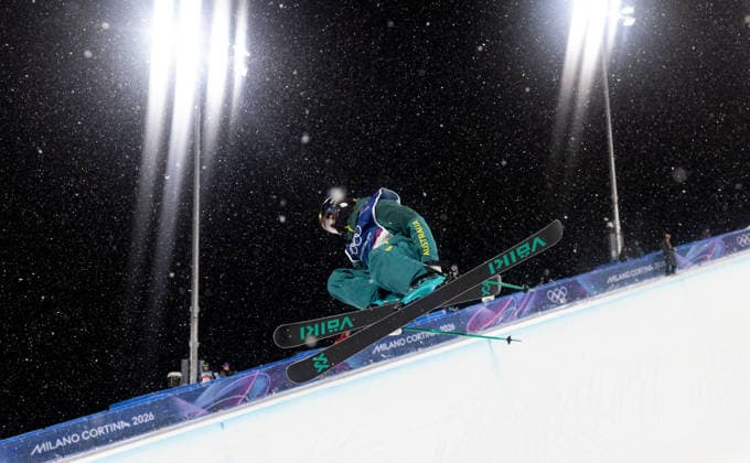 OLYMPICS - Winter Olympic Games, Olympische Spiele, Olympia, OS Milano Cortina 2026 LIVIGNO,ITALY,19.FEB.26 - OLYMPICS, FREE SKI, FREESTYLE SKIING - Winter Olympic Games Milano Cortina 2026, halfpipe, women, qualification. Image shows Indra Brown (AUS).  GEPAxpictures xWolfgangxGrebien