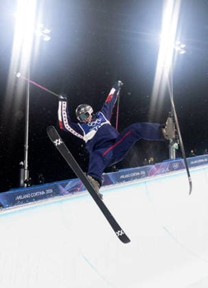 OLYMPICS - Winter Olympic Games, Olympische Spiele, Olympia, OS Milano Cortina 2026 LIVIGNO,ITALY,19.FEB.26 - OLYMPICS, FREE SKI, FREESTYLE SKIING - Winter Olympic Games Milano Cortina 2026, halfpipe, women, qualification. Image shows Riley Jacobs (USA).  GEPAxpictures xWolfgangxGrebien