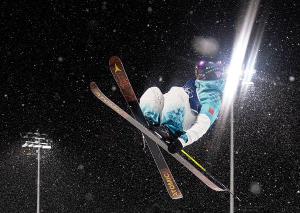 OLYMPICS - Winter Olympic Games, Olympische Spiele, Olympia, OS Milano Cortina 2026 LIVIGNO,ITALY,19.FEB.26 - OLYMPICS, FREE SKI, FREESTYLE SKIING - Winter Olympic Games Milano Cortina 2026, halfpipe, women, qualification. Image shows Fanghui Li (CHN).  GEPAxpictures xWolfgangxGrebien