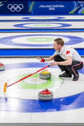 260219 Marc Kennedy of Canadacompetes in a men s semifinal curling match between Canada and Norway during day 13 of the 2026 Winter Olympics on February 19, 2026 in Cortina. Photo: Jon Olav Nesvold BILDBYRAN COP 217 JE0125 curling Olympic Games, Olympische Spiele, Olympia, OS olympics winter olympics os ol olympiska spel vinter-os olympiske leker milano cortina 2026 milan cortina 2026 milano cortina 2026 olympic games milano cortina 2026 winter olympic games milano cortina-os milano cortina-ol vinter-ol 13 bbeng kanada canada norge norway *** 260219 Marc Kennedy of Canadacompetes in a men s semifinal curling match between Canada and Norway during day 13 of the 2026 Winter Olympics on February 19, 2026 in Cortina Photo Jon Olav Nesvold BILDBYRAN COP 217 JE0125 curling olympic games olympics winter olympics os ol olympiska spel vinter os olympiske leker milano cortina 2026 milan cortina 2026 milano cortina 2026 olympic games milano cortina 2026 winter olympic games milano cortina os milano cortina ol vinter ol 13 bbeng kanada canada norge norway  Copyright: JONxOLAVxNESVOLD BB260219JE016