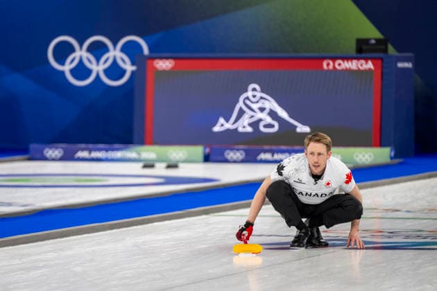 260219 Marc Kennedy of Canada competes in a men s semifinal curling match between Canada and Norway during day 13 of the 2026 Winter Olympics on February 19, 2026 in Cortina. Photo: Jon Olav Nesvold BILDBYRAN COP 217 JE0125 curling Olympic Games, Olympische Spiele, Olympia, OS olympics winter olympics os ol olympiska spel vinter-os olympiske leker milano cortina 2026 milan cortina 2026 milano cortina 2026 olympic games milano cortina 2026 winter olympic games milano cortina-os milano cortina-ol vinter-ol 13 bbeng kanada canada norge norway *** 260219 Marc Kennedy of Canada competes in a men s semifinal curling match between Canada and Norway during day 13 of the 2026 Winter Olympics on February 19, 2026 in Cortina Photo Jon Olav Nesvold BILDBYRAN COP 217 JE0125 curling olympic games olympics winter olympics os ol olympiska spel vinter os olympiske leker milano cortina 2026 milan cortina 2026 milano cortina 2026 olympic games milano cortina 2026 winter olympic games milano cortina os milano cortina ol vinter ol 13 bbeng kanada canada norge norway  Copyright: JONxOLAVxNESVOLD BB260219JE025