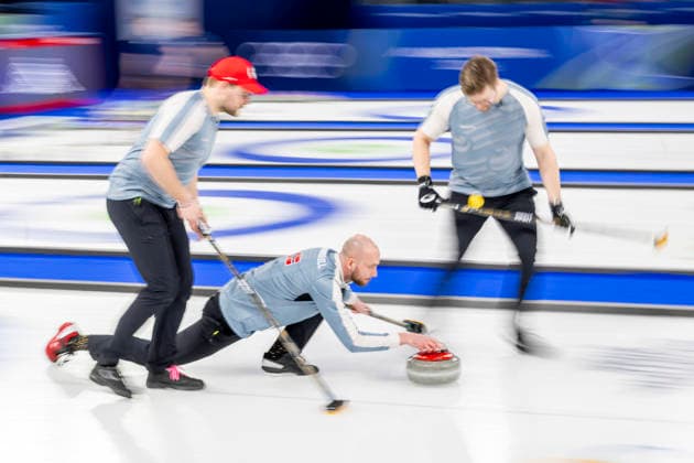 260219 Magnus Ramsfjell of Norway competes in a men s semifinal curling match between Canada and Norway during day 13 of the 2026 Winter Olympics on February 19, 2026 in Cortina. Photo: Jon Olav Nesvold BILDBYRAN COP 217 JE0125 curling Olympic Games, Olympische Spiele, Olympia, OS olympics winter olympics os ol olympiska spel vinter-os olympiske leker milano cortina 2026 milan cortina 2026 milano cortina 2026 olympic games milano cortina 2026 winter olympic games milano cortina-os milano cortina-ol vinter-ol 13 bbeng kanada canada norge norway *** 260219 Magnus Ramsfjell of Norway competes in a men s semifinal curling match between Canada and Norway during day 13 of the 2026 Winter Olympics on February 19, 2026 in Cortina Photo Jon Olav Nesvold BILDBYRAN COP 217 JE0125 curling olympic games olympics winter olympics os ol olympiska spel vinter os olympiske leker milano cortina 2026 milan cortina 2026 milano cortina 2026 olympic games milano cortina 2026 winter olympic games milano cortina os milano cortina ol vinter ol 13 bbeng kanada canada norge norway  Copyright: JONxOLAVxNESVOLD BB260219JE034